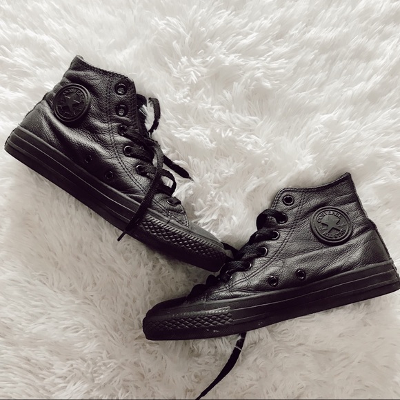 Converse Shoes - Converse | leather black high tops